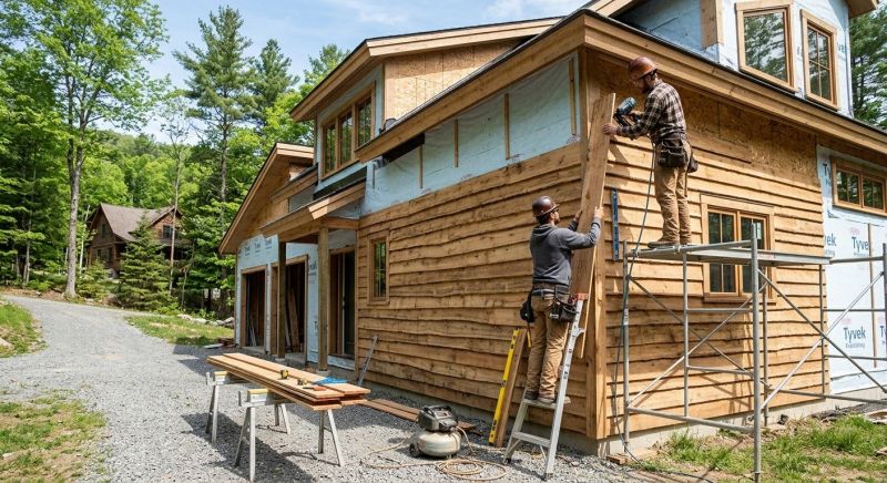 Wood Barn Siding Installation in Boston, MA